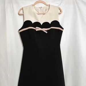Kate Spade Dress Size 10 black n cream